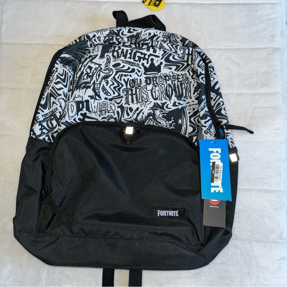 New Fortnite Book bag With 15” Computer, Laptop, Tablet, Notebook Sleeve